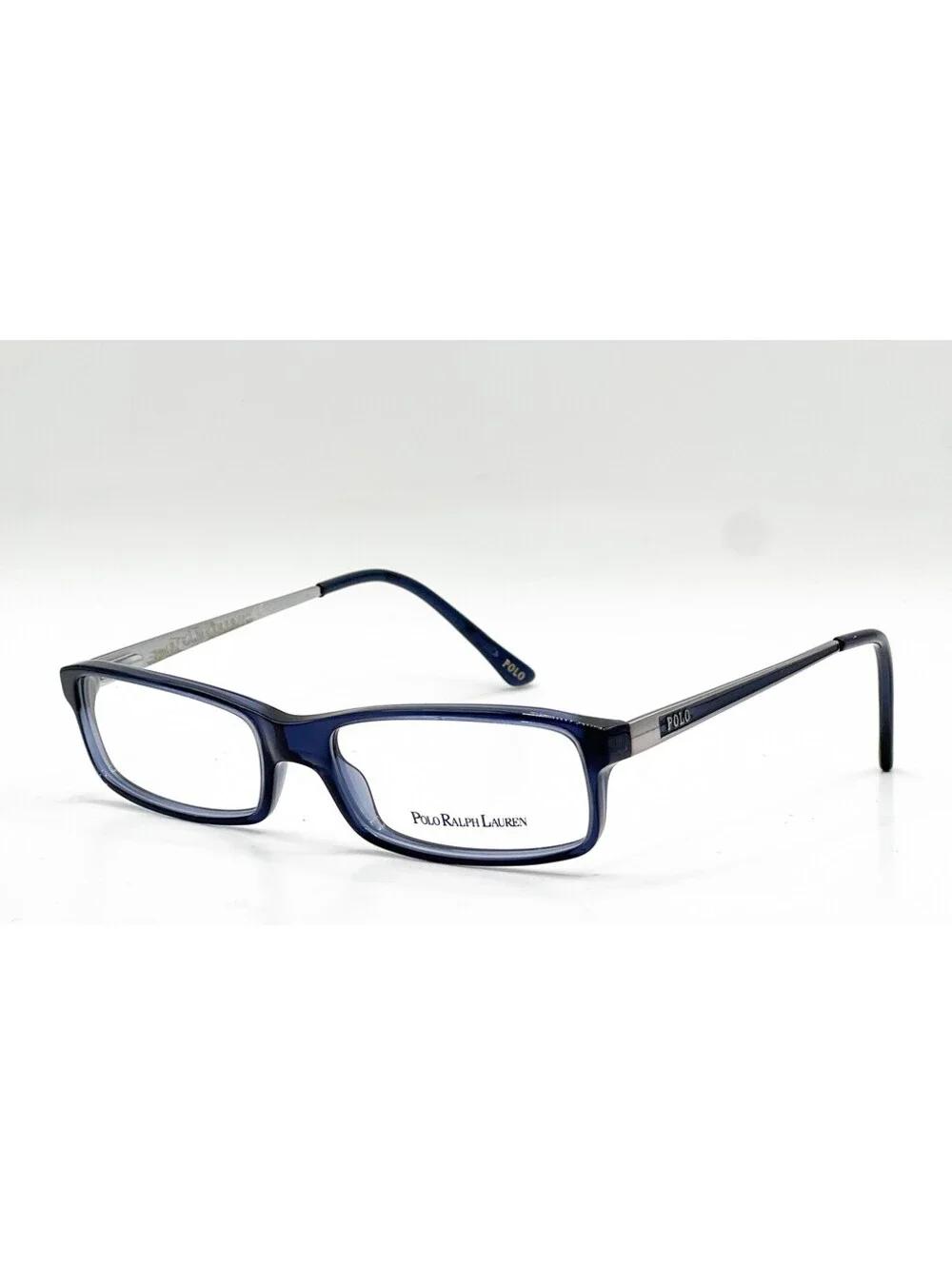 Polo Ralph Lauren 2076 5276 Dark Blue Transparent Eyeglass Frames 52-16-140